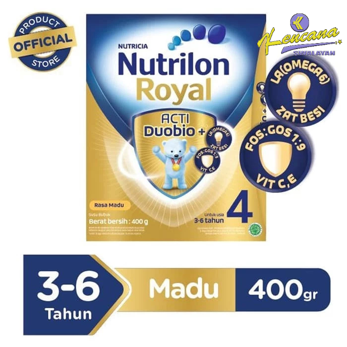 

Nutrilon Royal 4 Acti Duobio+ Vanila/Madu 400gr - Susu Anak Nutricia (3-6Tahun)