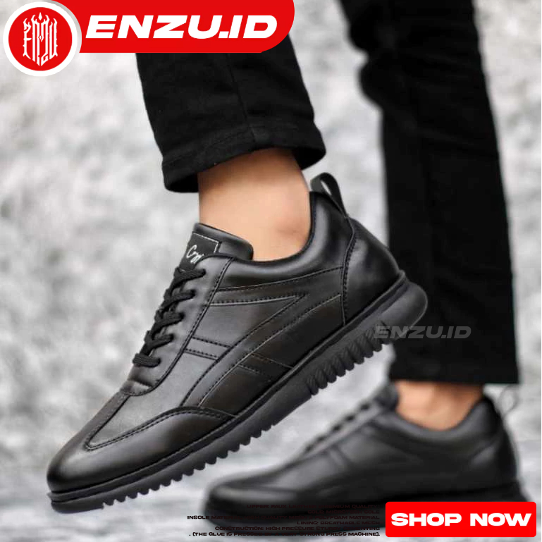 Sepatu Formal Casual Hitam Pria Sepatu Kasual Hitam Pria