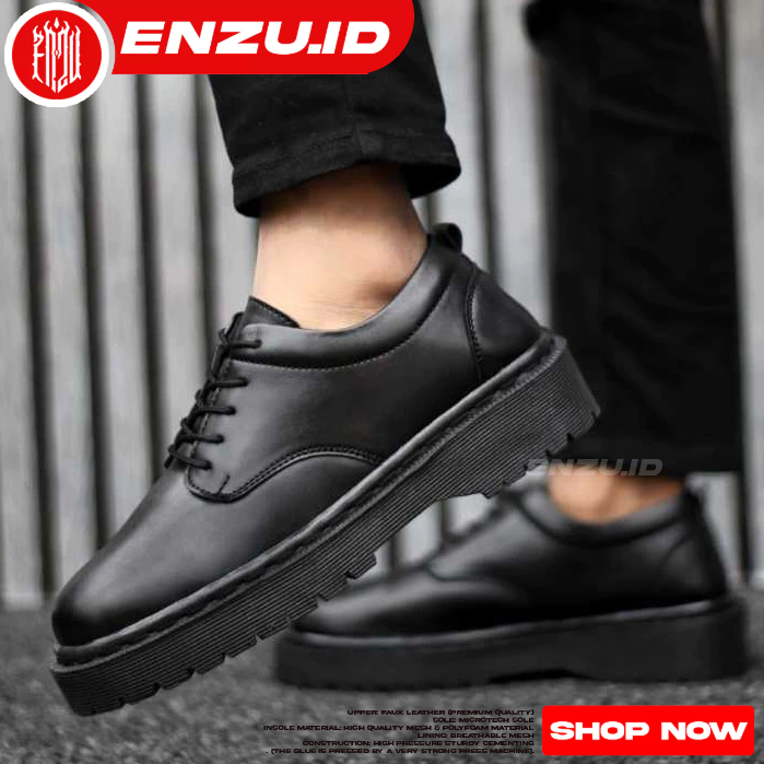 Sepatu Oxford Pria Formal Hak Tinggi Kerja Kantor Pria