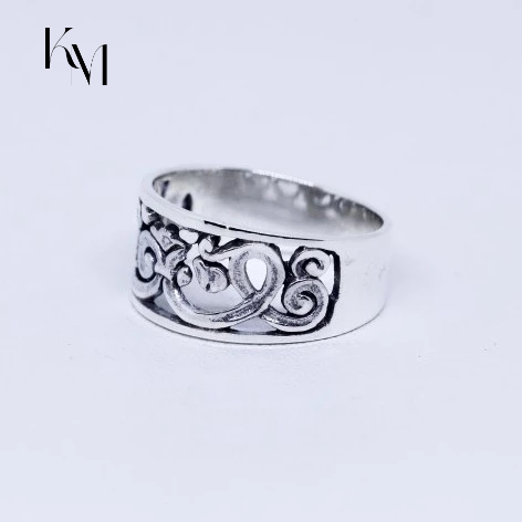 CINCIN PERAK UKIRAN UNISEX PERAK BALI