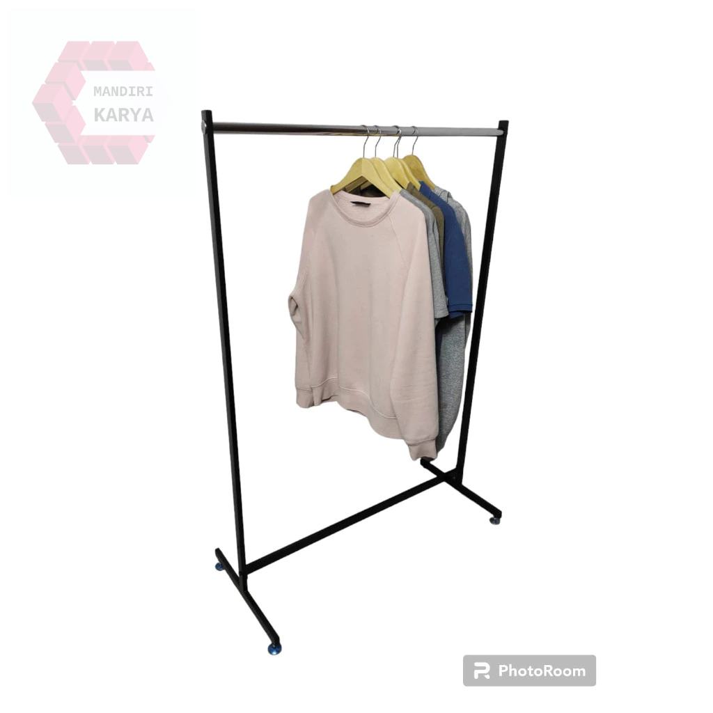 Gantungan Baju Full Besi Rak & Rak Gantung Besi Simple