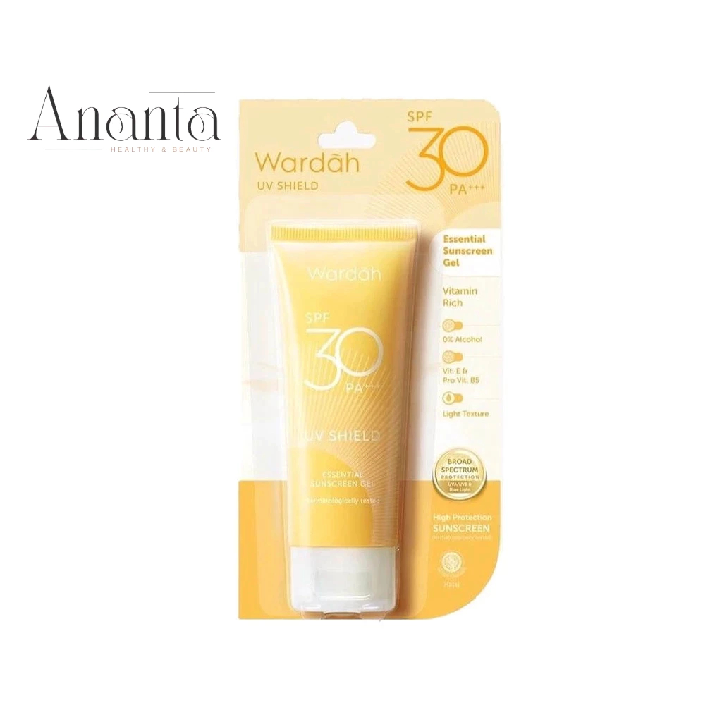 Wardah UV Shield Essential Sunscreen Gel SPF PA 30 Wardah Sunscreen SPF 30 | 40 ml