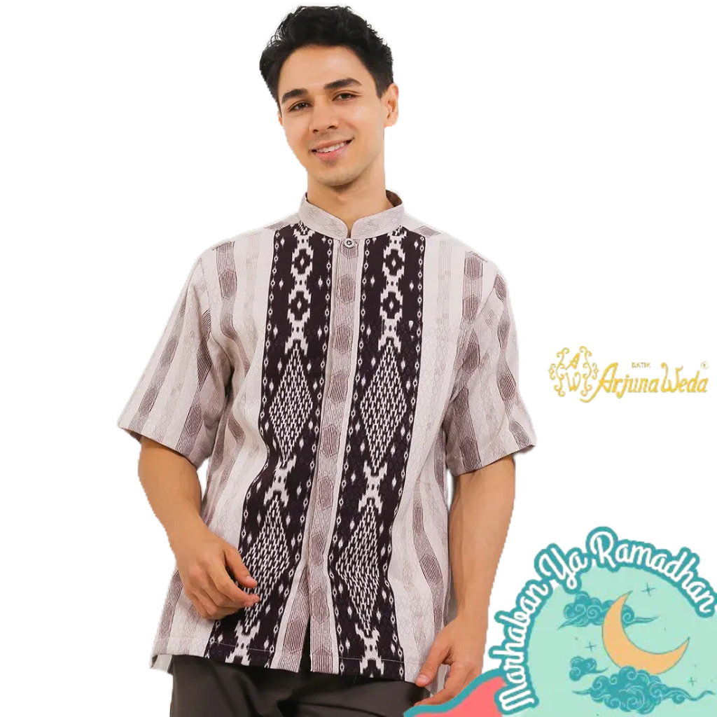 Arjuna Weda Koko Muslim Pria Motif Tenun Wajik