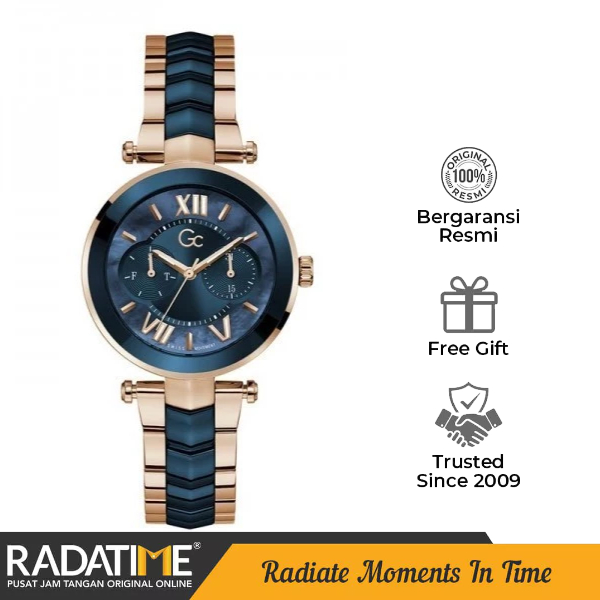 Jam Tangan Wanita Guess Collection Gc Illusion 100% Original ceramic Rose Gold Y92006L7MF