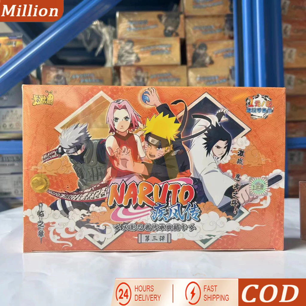 【COD】 GROSIR Kotak Disegel Naruto Kayou Kartu Tier 2/Tier 3/Tier 5 Uzumaki Sasuke Ninja Koleksi Game Kartu Langka Murah