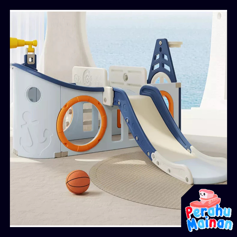 Perosotan Anak PIRATE SHIP Playground Playhouse Set Rumah Rumahan