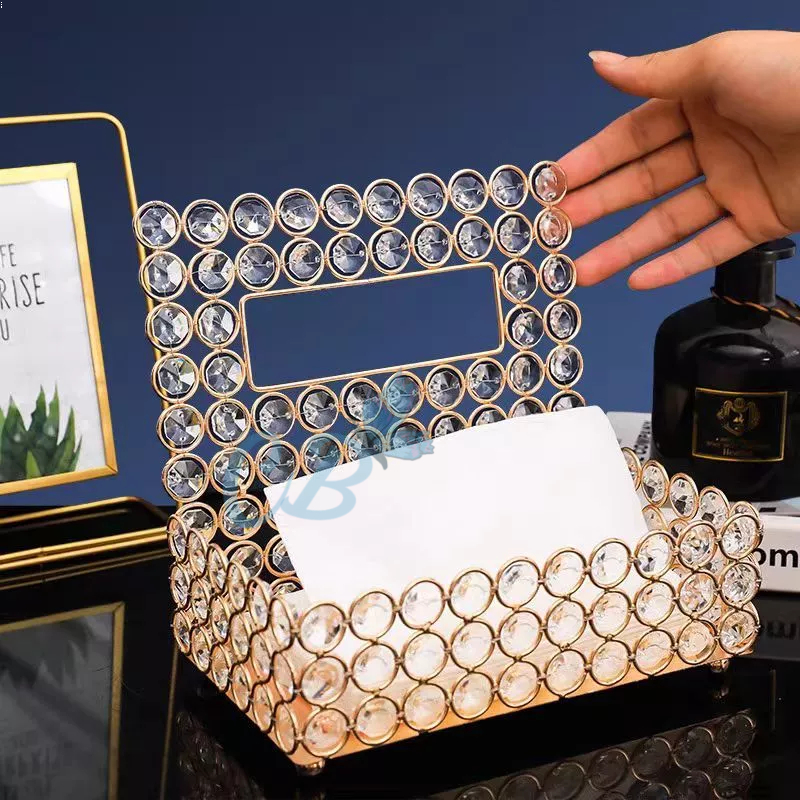 KOTAK TISU KRISTAL TEMPAT TISU GOLD TEMPAT TISU KACA ELEGANT TEMPAT TISU SWAROVSKI TEMPAT TISU KUNIN