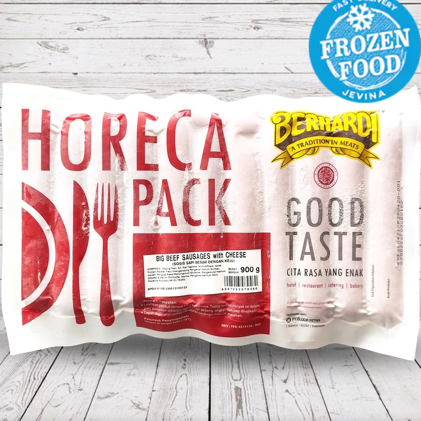 

Bernardi Horeca Pack Big Beef Sausage 900gr