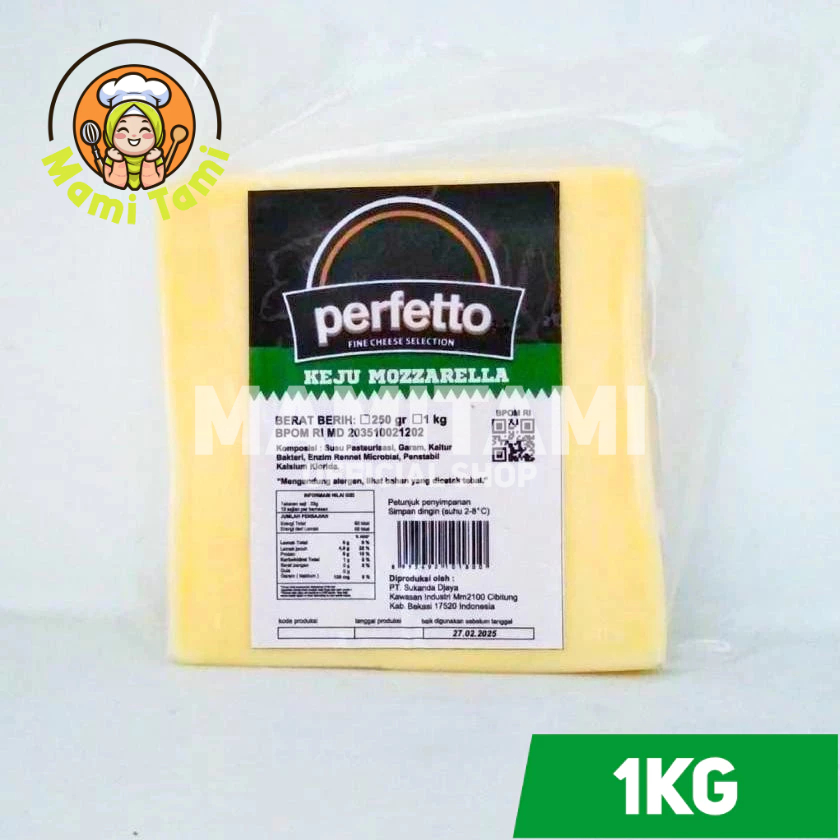 

Mami Tami - KEJU MOZZARELLA PERFETTO KEMASAN 1KG MOZZARELLA KEJU LUMER PERFETTO KEJU MOZZARELLA MULUR UNTUK CORNDOG PIZZA KEJU PERFETTO ORIGINAL