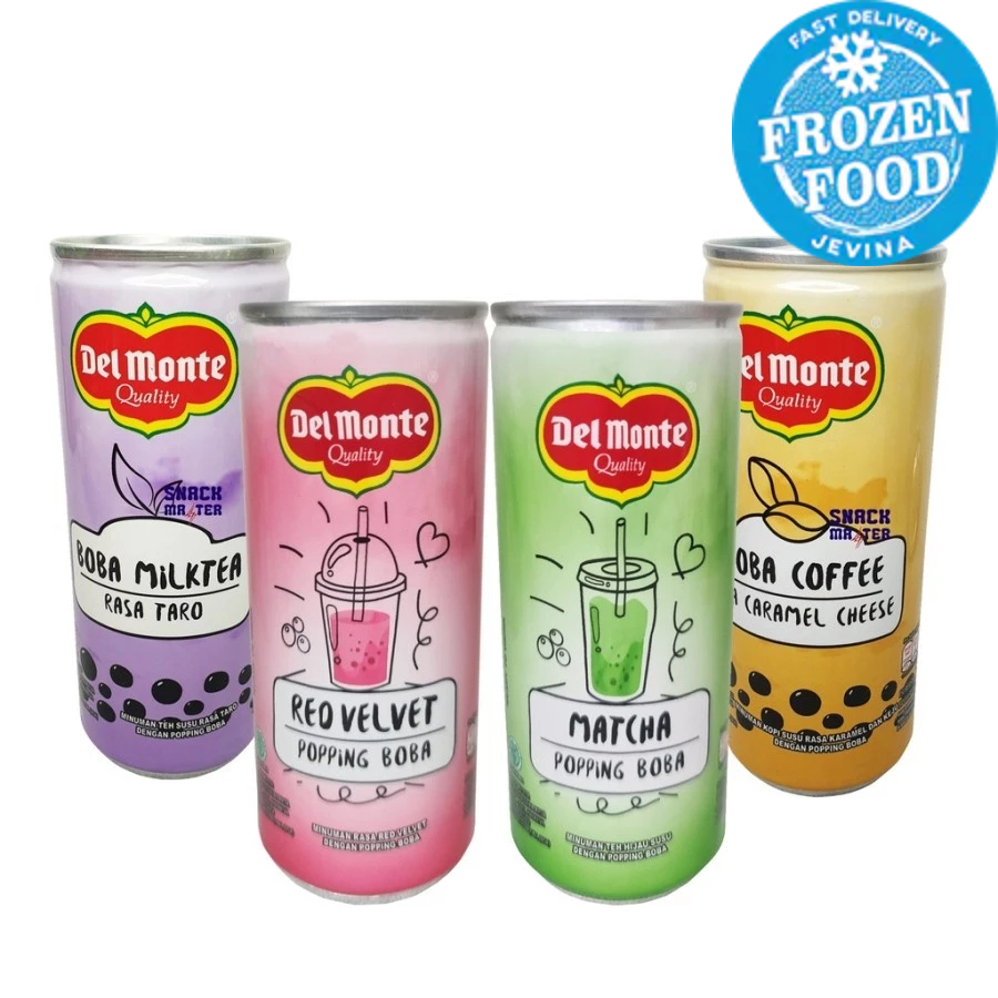 

Delmonte Boba Coffee Caramel Cheese | Boba Matcha | Boba Milk Tea Taro 240ml