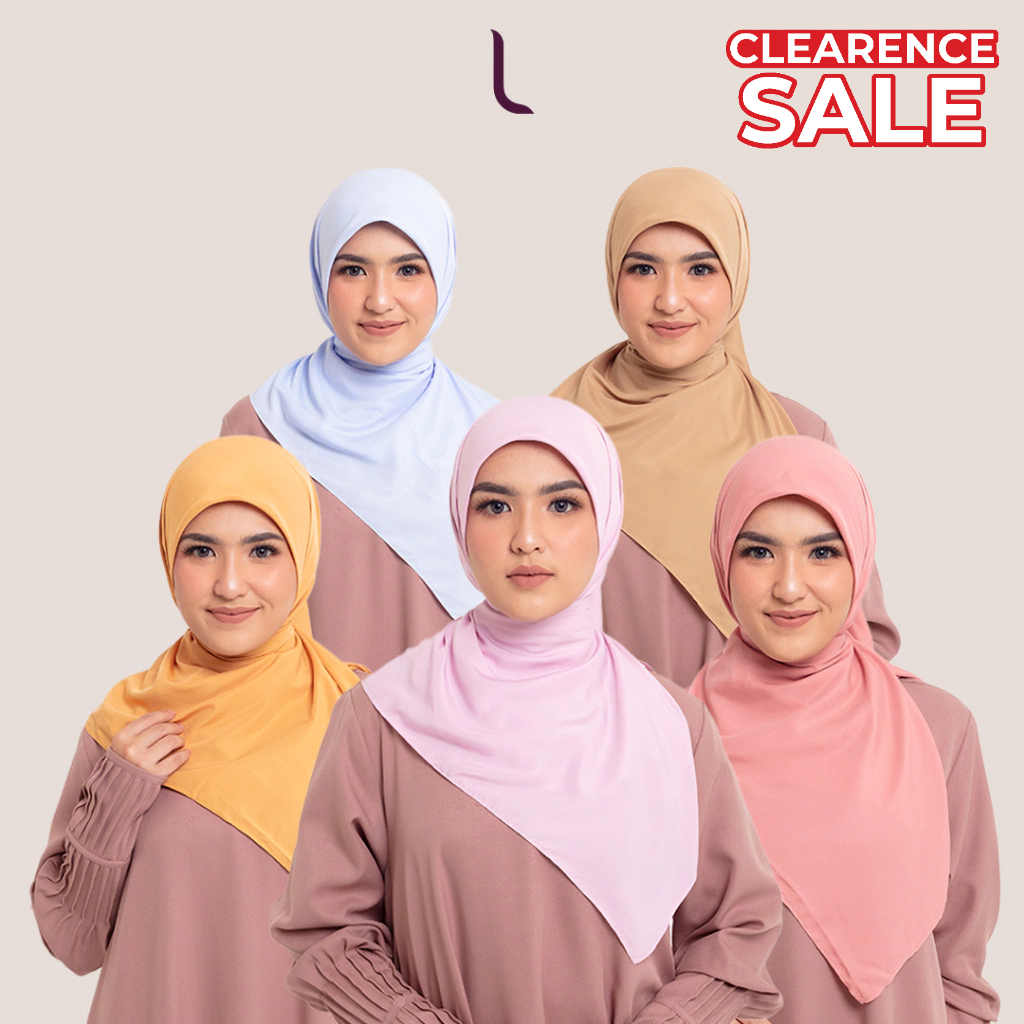 Elzatta Hijab Jilbab Kerudung Segi empat Polos Ultra Satin Obelia Aisha