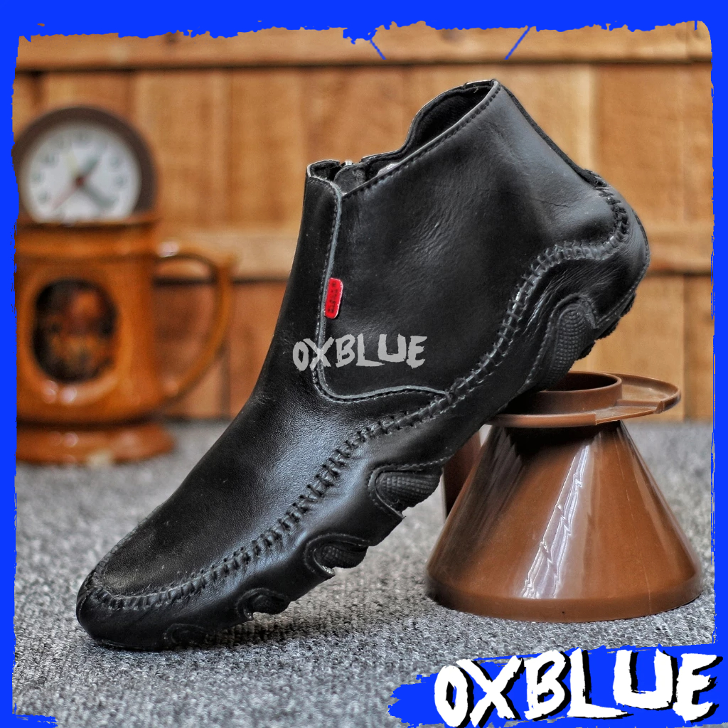 OXBLUE Sole - Sepatu Pantofel Formal Oxford Tinggi Kulit Asli