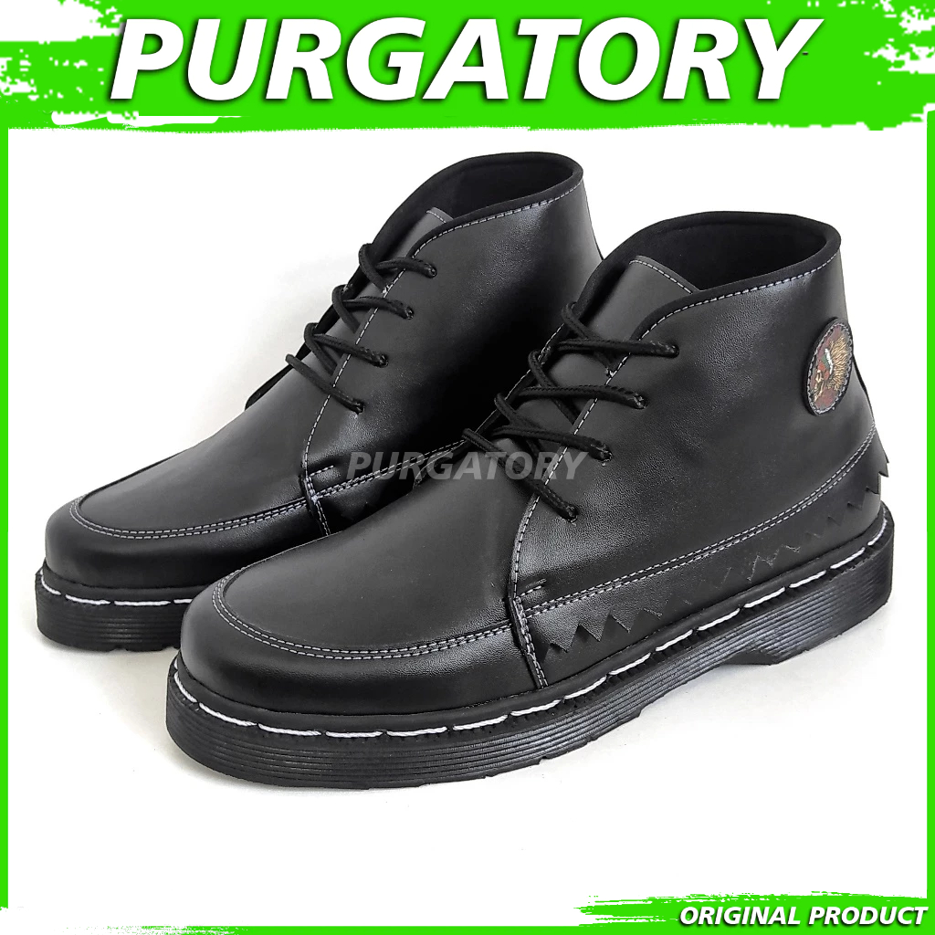 PURGATORY Sahit - Sepatu Boots Pria Tinggi Docmart Kasual
