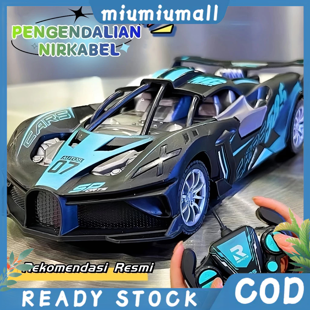 [24H COD] 1/18 Mobil Balap Remote Control 2WD Dengan Lampu mobil remot/mobil remote control/rc drift