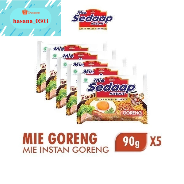 

Sedaap Mie Instan Goreng 5 pcs