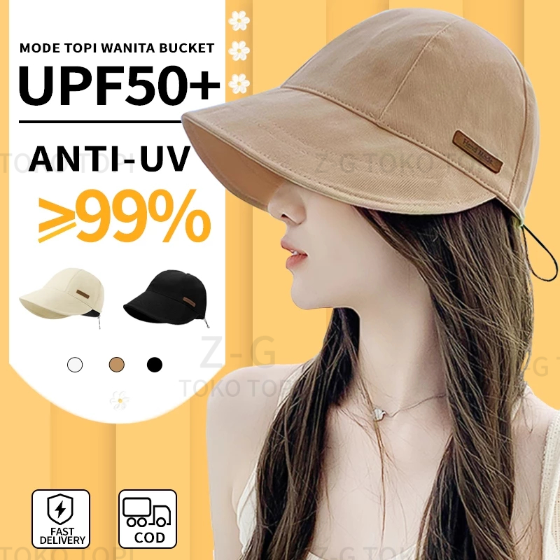 topi wanita korean style topi bucket wanita topi pantai wanita berhijab topi olahraga wanita lebar