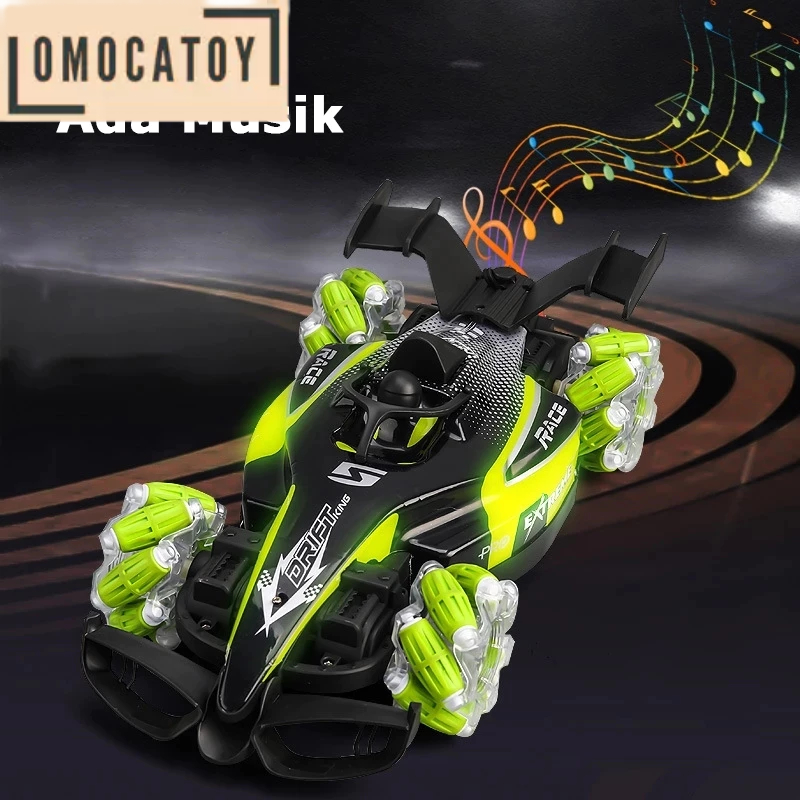 Mobil Stunt Drift Remote Control | Mainan Mobil Balap 2,4GHZ Remote Control dengan Lampu Musik Dan B