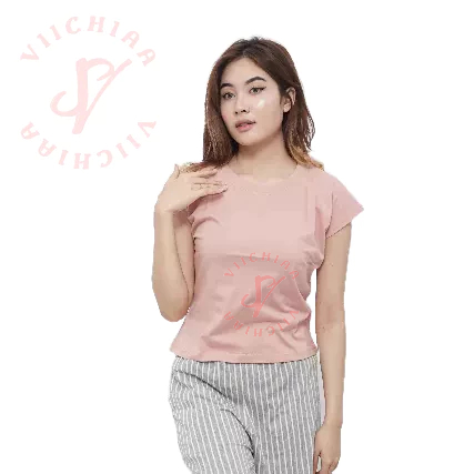 Kaos Polos Wanita Tangan Pendek yukensi / Pakaian Dewasa