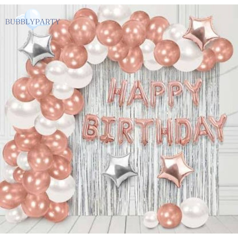 Paket Dekorasi Balon Ulang Tahun Garland Anak Dewasa Lengkap