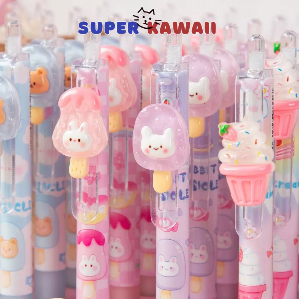 

SK 267 - Pulpen Gel Karakter Imut dengan Hiasan Es Krim dan Hewan Lucu – Alat Tulis Kreatif untuk Anak dan Remaja Karakter Kartun