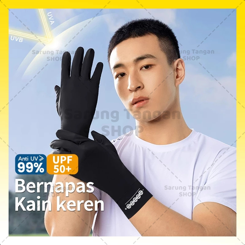 Sarung Tangan Motor Sarung Tangan Anti Uv Sarung Tangan Pria Sarung Tangan Hitam Polos