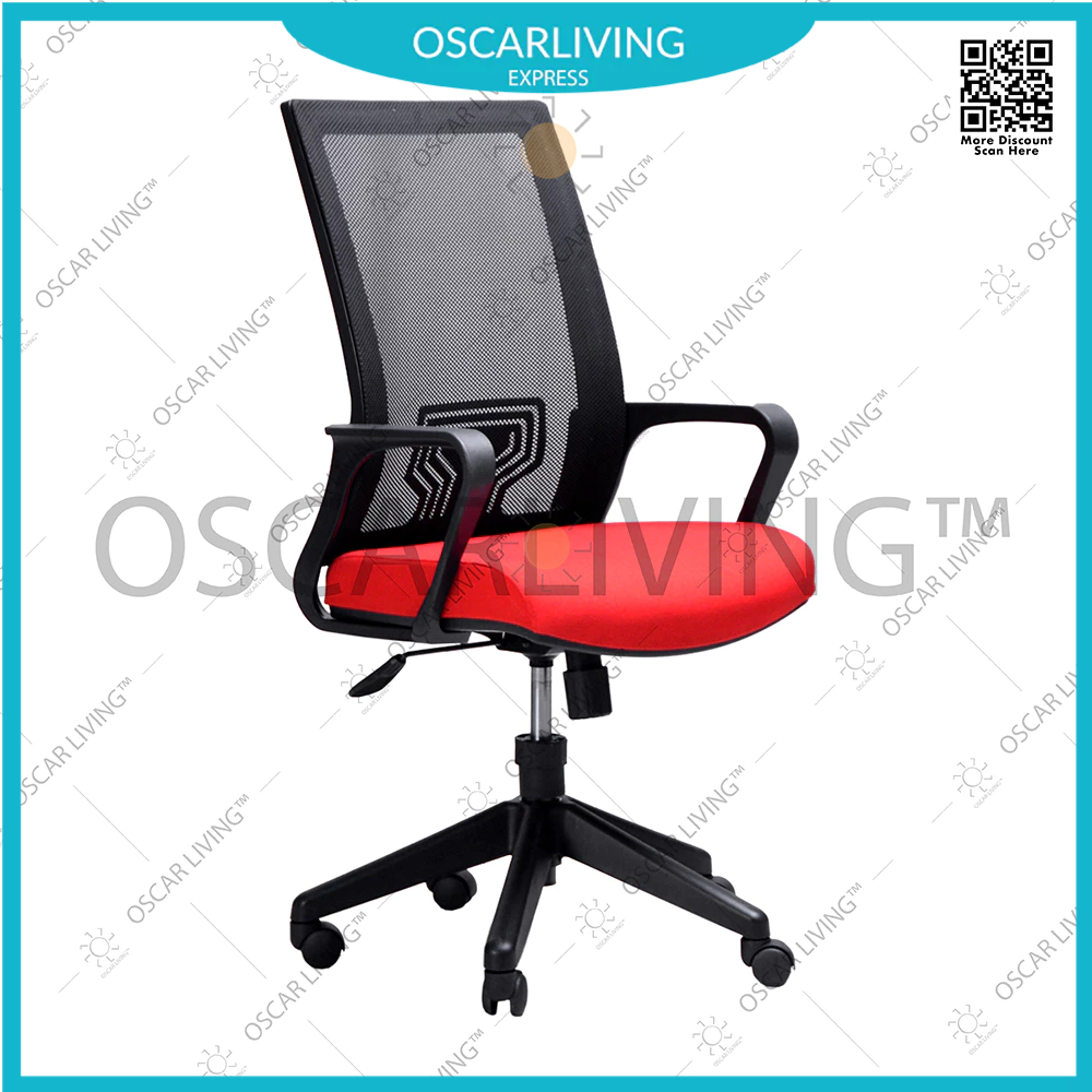 Kursi Staff Savello Axo L Senderan Hitam Dudukan Merah Jabodetabek