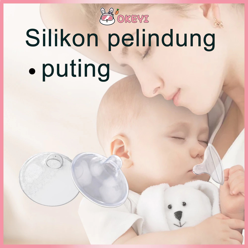 Okeyi Pelindung Puting Ibu Menyusui Silikon Sambungan Puting Menyusui 1Pcs