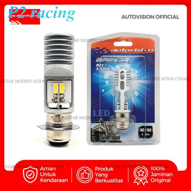 Lampu LED H6 motor AUTOVISION NITRO Honda Yamaha F1