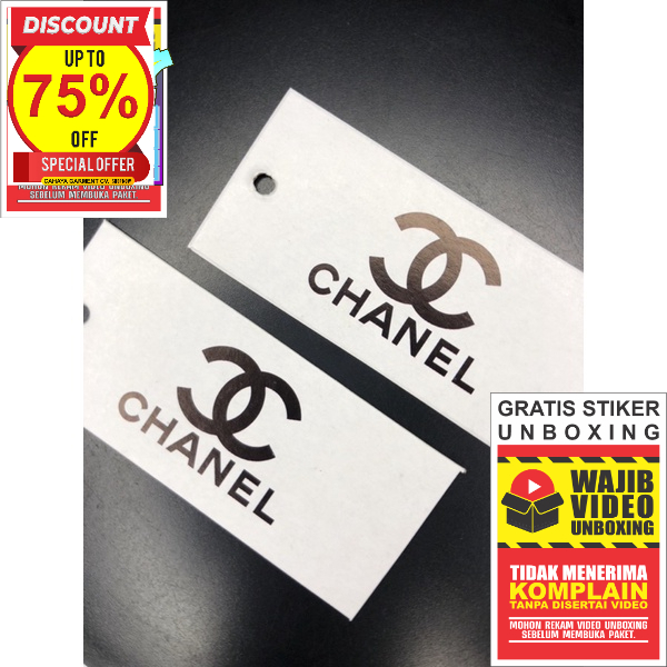 

CHANEL LABEL TAG HANGTAG PREMIUM CO 1X DI KIRIM 600PCS