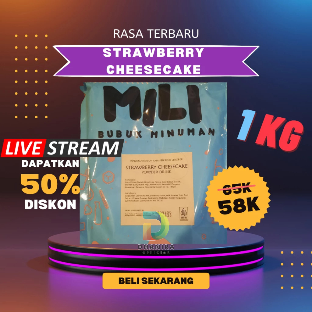 

[ TERMURAH ] MILI BUBUK MINUMAN 1KG / MILI POWDER DRINK 1 KG / MILI BUBUK MINUMAN PREMIUM