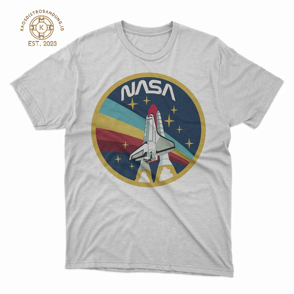 BAJU KAOS NASA DISTRO Cotton Combed 24s - Baju NASA - Kaos NASA - Kaos Pria - Baju Pria - NASA