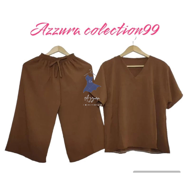 kly Cod Terlaris Setelan Crinkle Andin/Baju Murah Setelan Crinkle Andin