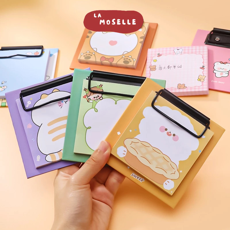 

La Moselle -[SK29] Papan sticky notes lucu memo board clip memo animal warna warni kartun