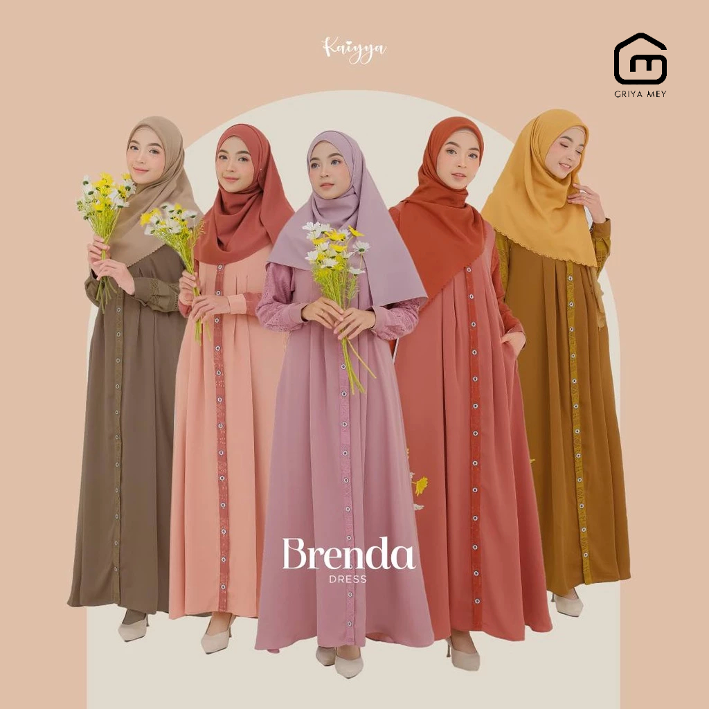 Kaiyya Gamis Brenda Dress Menyusui griya mey