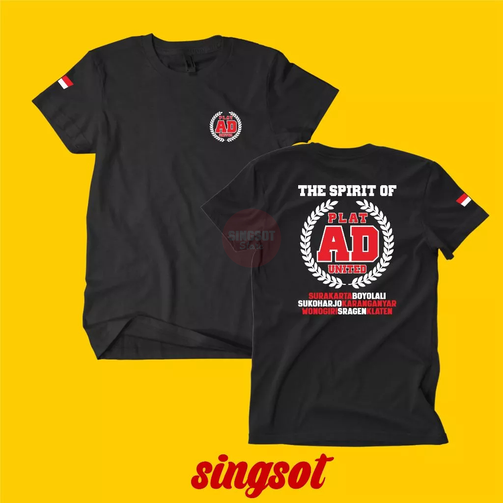 KAOS PLAT AD SURAKARTA BOYOLALI SUKOHARJO KARANGANYAR WONOGIRI SRAGEN KLATEN