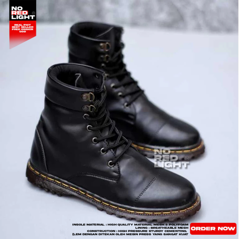 Sepatu Pantofel Boots Docmart Wanita