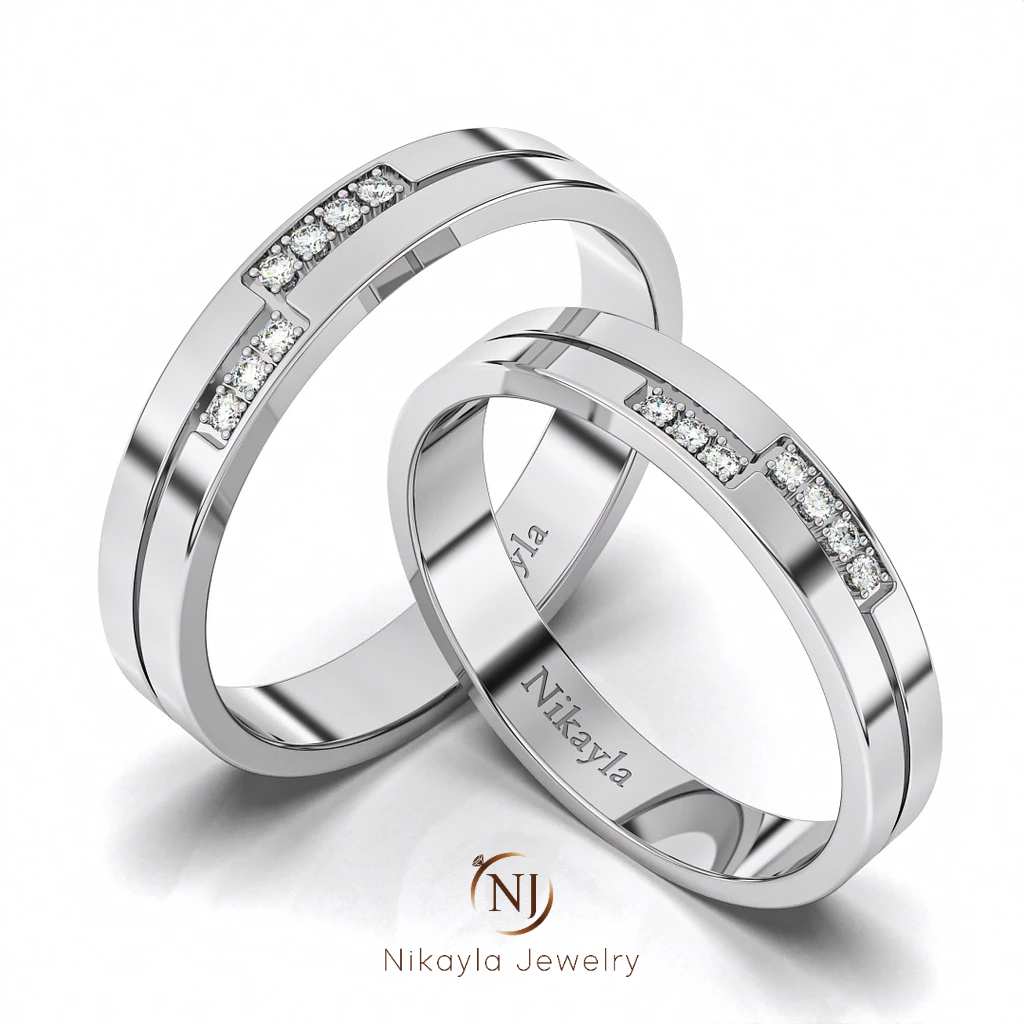 Nikayla Jewelry - Cincin Emas 18 K Couple