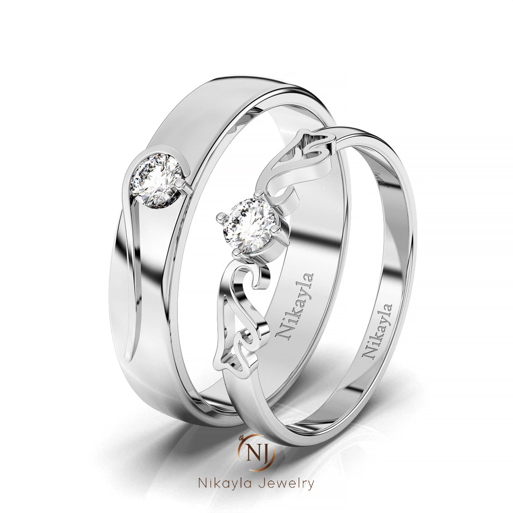Nikayla Jewelry - Cincin Rings Couple Emas 18 K  Classic Dan Elegant