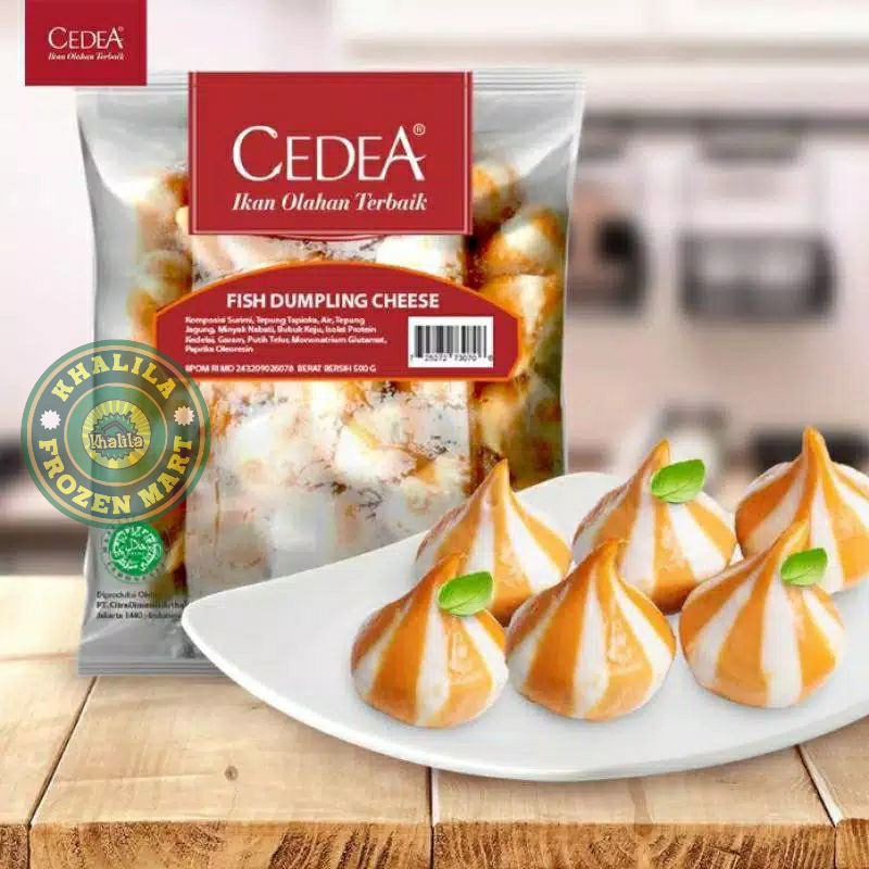 

CEDEA FISH DUMPLING CHEESE 500 GRAM DAMPLING KEJU FROZEN FOOD