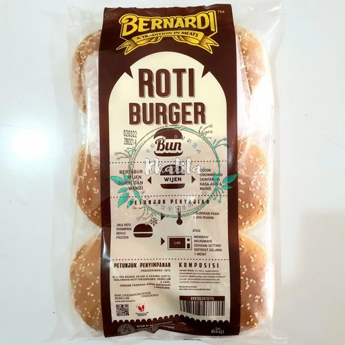 

Roti Burger Bun Wijen Bernardi Isi 6 Pcs