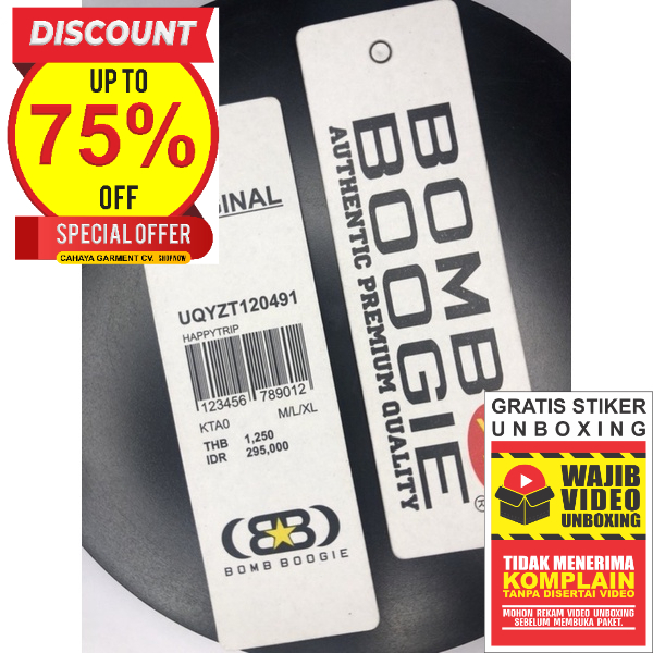 

BOMBOOGIE PRICE TAG HANGTAG BARCODE SUPER PREMIUM CO 1X DI KIRIM 600PCS