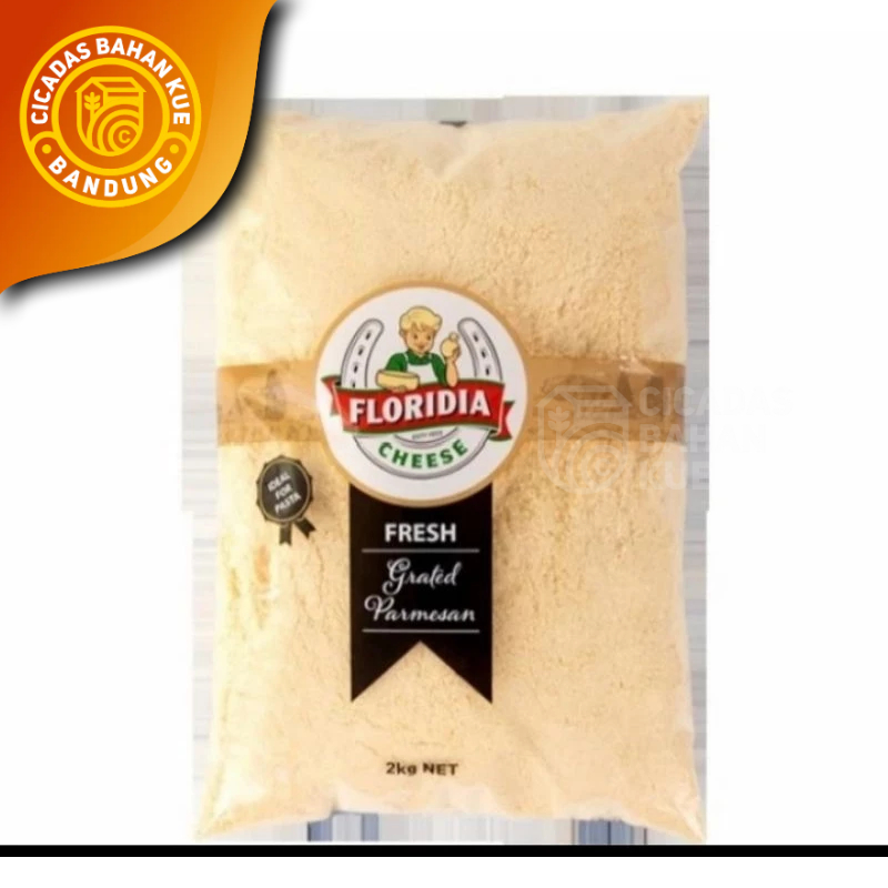 

Floridia Keju Parmesan Bubuk Grated /Keju Parmesan Cheese Australia 100 gr
