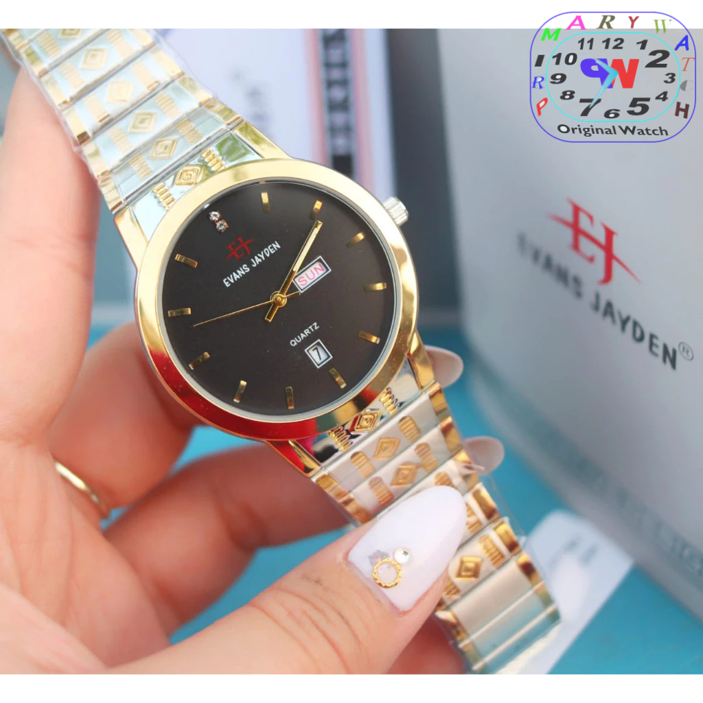 Evans Jayden 5014 Jam Tangan Fashion Wanita Murah Anti Air - All Stainless - Quartz Analog