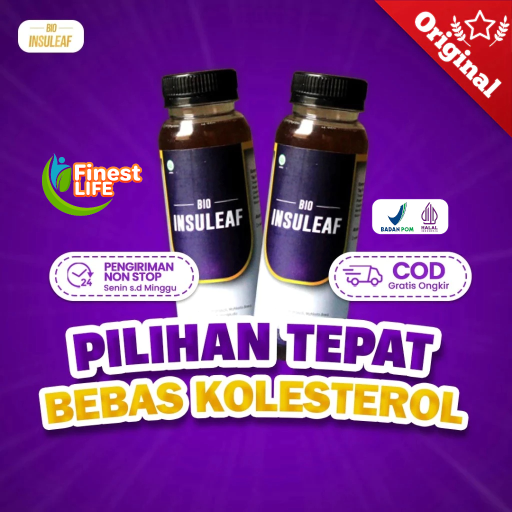 

Bio Insuleaf Penurun Kadar Gula Darah Insulin Alami, Cegah Diabetes Kolesterol Atasi Kencing Manis