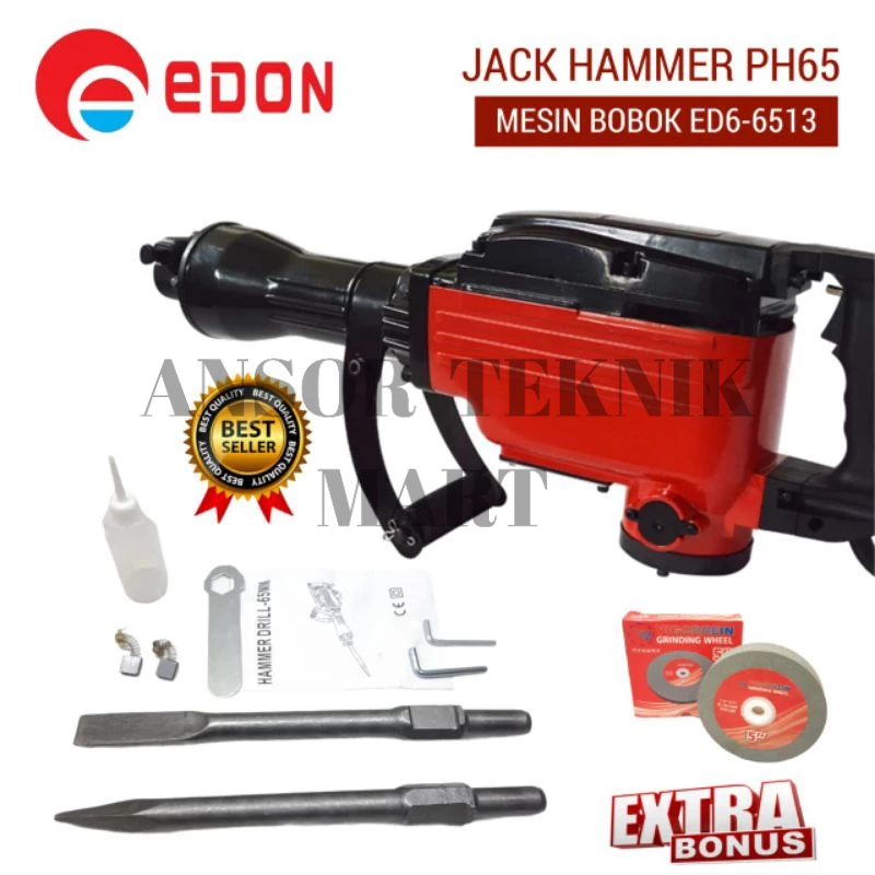 Mesin Bor Bobok Beton EDON ED6 6513 JACK HAMMER PH65 EDON HIGH QUALITY
