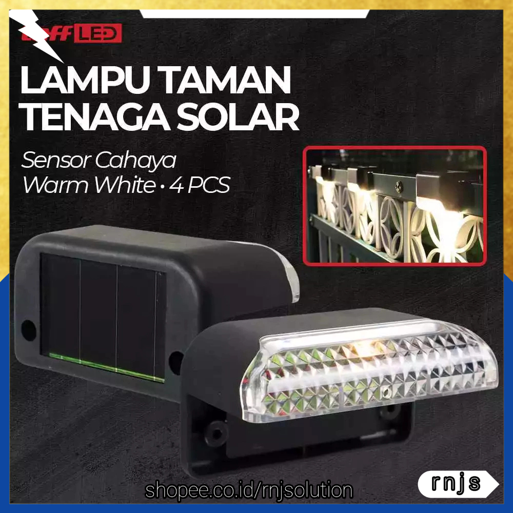 Lampu Pagar Minimalis Terbaru Lampu Tembok Pagar Modern Tempel Outdoor 4 Pcs