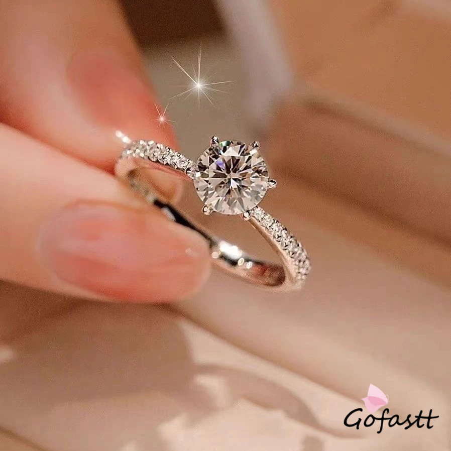 【COD】Cincin Titanium Anti Karat Wanita Emas Perak 925 Berlian Perhiasan Korea Fashion Untuk Wanita Aksesoris G