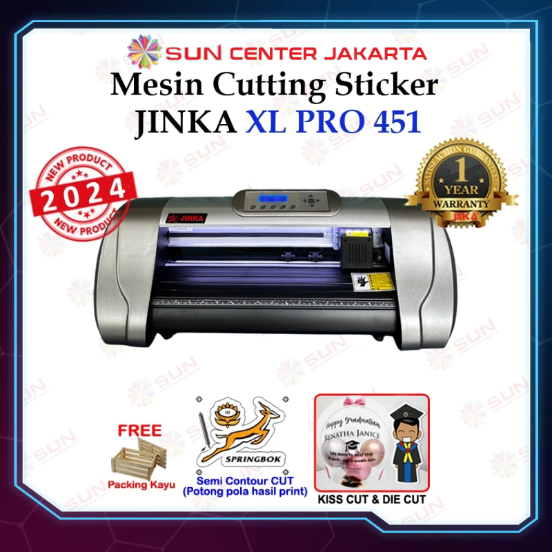 Mesin Cutting Sticker Jinka Pro 451 Terbaru - XL 451 ( Contour CUT - Potong Pola Hasil Print ) Pengg