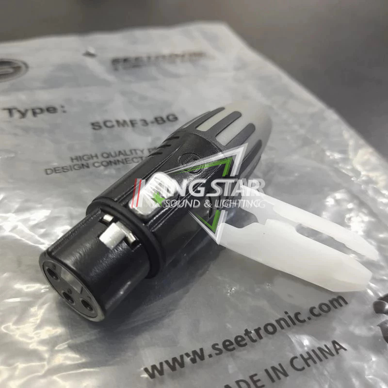 Jack XLR Female Seetronic SCMF3 BG Original Cover Canon Mixer Mic Hitam