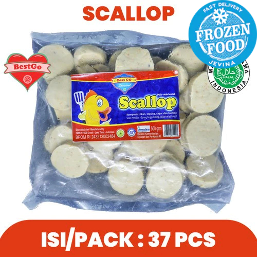 

Best Go Scallop Isi 33 Pcs 500 Gr